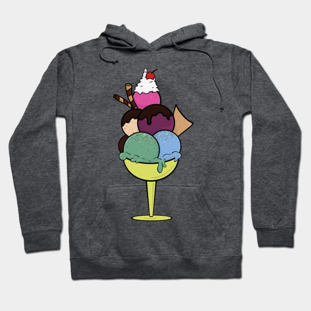 Ice-cream Sundae Hoodie by NiamhOConnor